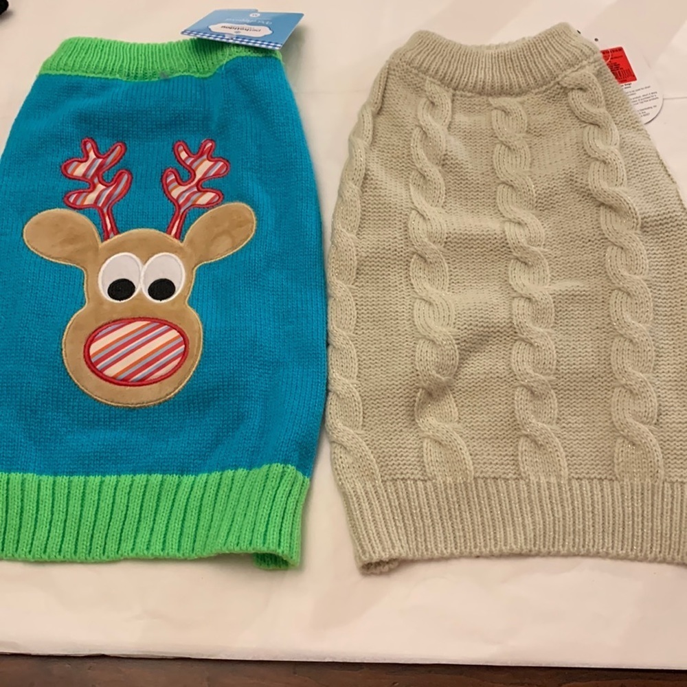 Set of two Dog Sweaters size M NWT